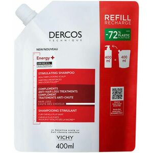 Dercos Energy+ sampon hajhullás ellen utántöltő 400 ml kép