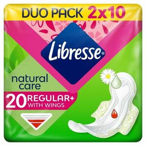 Libresse Regular+ Natural Care normál szárnyas egészségügyi Betét 20db kép