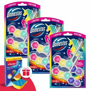Domestos Power5 WC frissítő blokk Magic Unicorn (6x50g) + Ajándék... kép