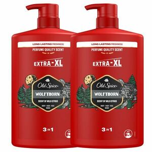 Old Spice Wolfthorn 3in1 férfi Sampon és Tusfürdő 2x1000ml kép