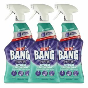 Cillit Bang Expert tisztító és klórmentes fertőtlenítő Spray 3x750ml kép