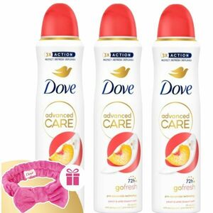 Dove Go Fresh Peach & White blossom Izzadásgátló aeroszol 3x1... kép