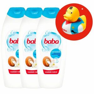 Baba Tusfürdő Sheavaj&Narancsvirág 3x750ml + Ajándék Gumikacsa kép