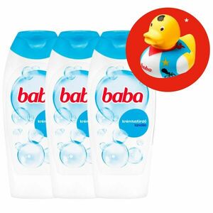 Baba Tusfürdő Lanolinos 3x400ml + Ajándék Gumikacsa kép