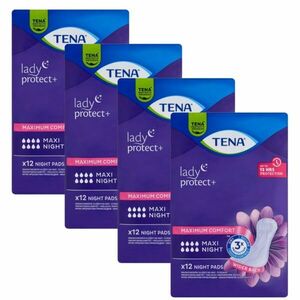 Tena Lady Maxi Night éjszakai inkontinencia betét 4x12db kép