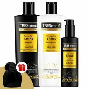 TRESemmé Lamellar fényes hajra Csomag + Ajándék TRESemmé Hajturbán kép