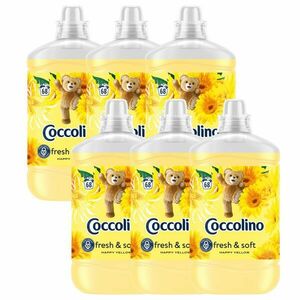 Coccolino Happy Yellow Öblítő koncentrátum 476 mosás 6x1700ml kép