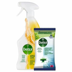 Dettol Felülettisztító kendő és spray csomag kép