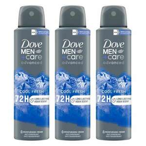 Dove Men+Care Advanced férfi Dezodor Cool Fresh 3x150ml kép