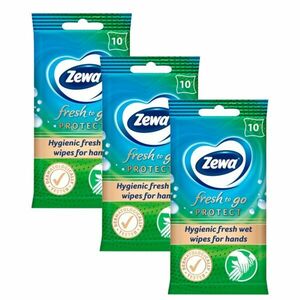 Zewa Protect nedves Kéztisztító kendő 3x10db kép
