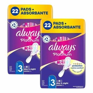 Always Platinum Day & Night egészségügyi Betét 2x22db kép