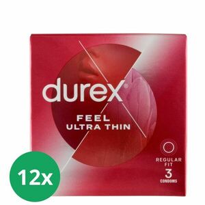Durex Feel Ultra Thin Óvszer 12x3db kép