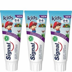 Signal Kids Super Mario gyümölcsös Fogkrém 3x75 ml kép