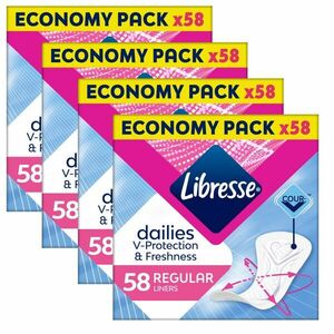 Libresse Dailies Fresh Regular Tisztasági betét 4x58db kép