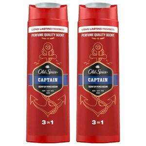 Old Spice Captain 3in1 férfi Tusfürdő 2x400ml kép