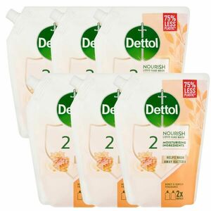Dettol folyékony Szappan Utántöltő Méz 6x500ml kép
