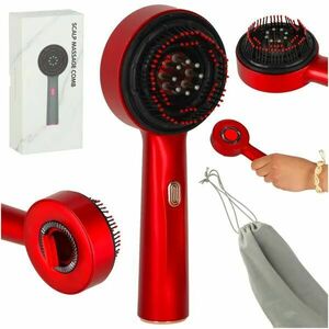 Fejbőr masszázskefe infravörös fénnyel, olaj adagolóval, USB-s kép