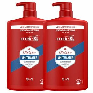 Old Spice Whitewater 3in1 férfi Sampon és Tusfürdő 2x1000ml kép