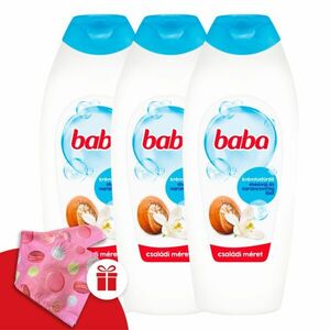 Baba Tusfürdő Sheavaj&Narancsvirág 3x750ml + Ajándék Baba Hajturbán kép