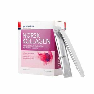 Biopharma - Norsk Kollagen - hydrolyzovaný morský kolagén s vitamínom C a biotinom - 25x5 g Opciók (Príchuť): Málna kép