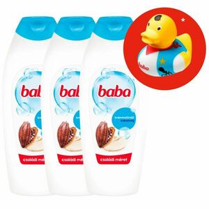 Baba Tusfürdő Kakaóvaj 3x750ml + Ajándék Gumikacsa kép