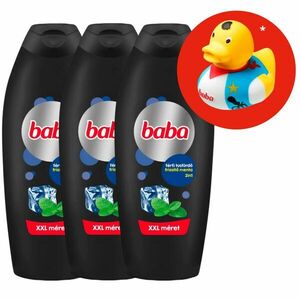 Baba Férfi Tusfürdő Menta 3x750ml + Ajándék Gumikacsa kép