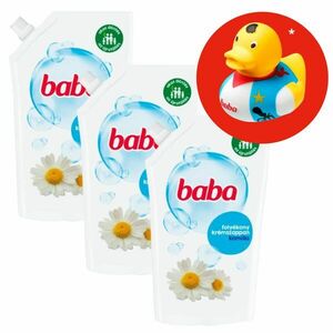 Baba kamilla Folyékony szappan utántöltő 3x500ml + Ajándék Gumikacsa kép