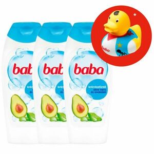 Baba Krémtusfürdő Aloe Vera és Avokádó 3x400ml + Ajándék Gumikacsa kép