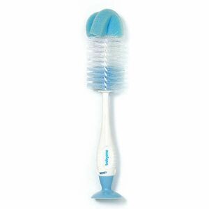 BabyOno Cumisüveg Mosókefe tapadókoronggal - kék kép