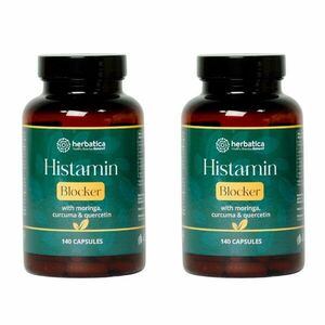 Kedvezményes készlet: 2 x hisztamin blokkoló moringával, kurkumával és kvercetinnel - 140 kapszula - Herbatica kép