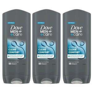 Dove Men+Care Tusfürdő Clean Comfort 3x400ml kép