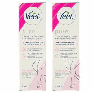 Veet Silk&Fresh Szőrtelenítő krém normál bőrre 2x100ml kép