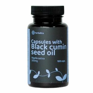 Fekete köménymagolaj (Nigella sativa) kapszulában /300 mg - 100 kapszula - Herbatica kép