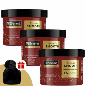 TRESemmé Keratin Smooth Hajpakolás 440ml + Ajándék TRESemmé Hajturbán kép