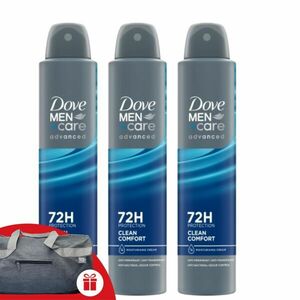Dove Men+Care Advanced férfi Dezodor Clean Comfort 3x200ml + Aján... kép