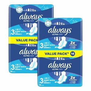 Always Ultra Day Night szárnyas egészségügyi Betét 2x14db kép