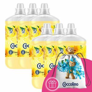 Coccolino Happy Yellow Öblítő koncentrátum 408 mosás 6x1700ml + A... kép