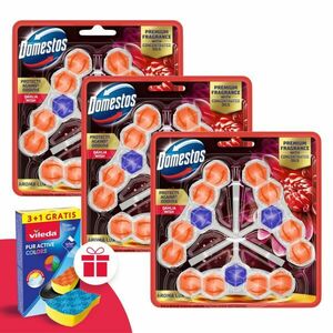 Domestos Aroma Lux WC frissítő blokk Dahlia Wish koncentrált illó... kép