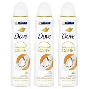 Dove Advanced Care női Dezodor Kókusz és Jázmin Flower Scent 3x150ml kép