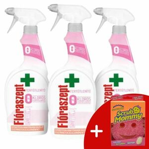 Flóraszept klórmentes fertőtlenítő hatású konyhai Spray 3x700ml +... kép