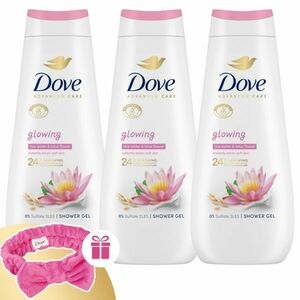 Dove Advanced Care Glowing Krémtusfürdő 3x400ml + Ajándék Hajpánt kép