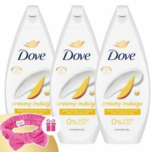 Dove Krémtusfürdő Creamy Indulge 3x450ml + Ajándék Hajpánt kép