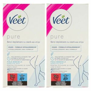 Veet Pure Hideggyanta szalagok érzékeny bőrre 2x40db kép