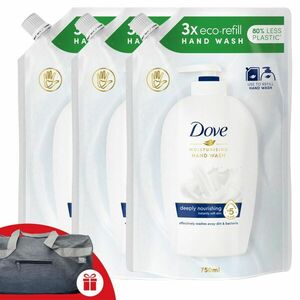 Dove Folyékony Szappan Utántöltő Deeply Nourishing 3x750ml + Aján... kép