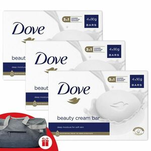 Dove Beauty Cream Bar Krémszappan Original 12x90g + Ajándék Dove... kép