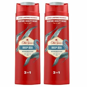 Old Spice Deep Sea 3in1 férfi Tusfürdő és Sampon 2x400ml kép