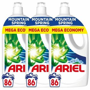 Ariel Mountain Spring folyékony Mosószer 3x3, 87L - 258 mosás kép