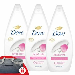 Dove Petal Soft Krémtusfürdő 450ml + Ajándék Dove Sporttáska kép
