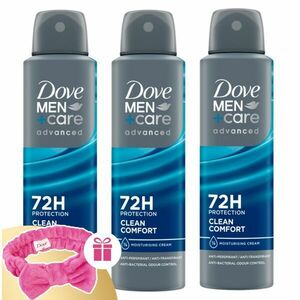 Dove Férfi Dezodor Clean Comfort 450ml + Ajándék Hajpánt kép
