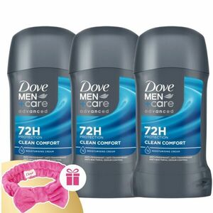 Dove Men+Care Advanced Stift Clean Comfort 3x50ml + Ajándék Hajpánt kép